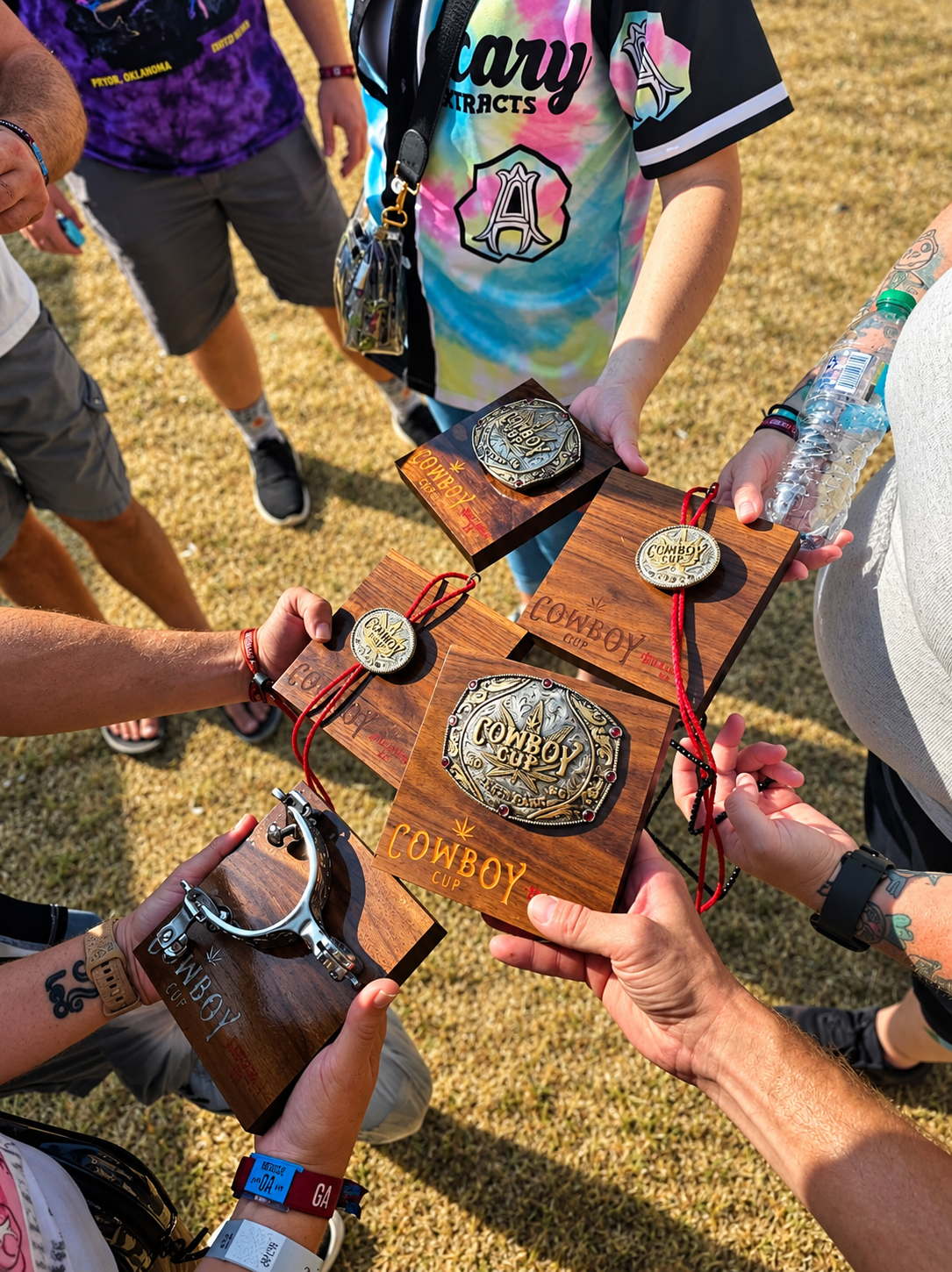 Apothecary Extracts Cowboy Cup award trophies